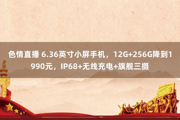 色情直播 6.36英寸小屏手机，12G+256G降到1990元，IP68+无线充电+旗舰三摄